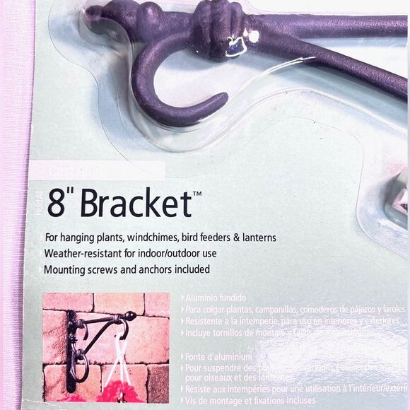 NWT HoldAll 8" Bracket for hanging plants, wind chimes, bird feeders & lanterns - Picture 3 of 6